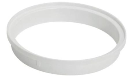 C02.Porta Grelha N01 Redondo de 100mm Branco Amanco Wavin