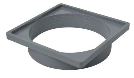 C03.Porta Grelha N13 Quadrado de 100mm Cinza -Amanco Wavin  COD.11953 
