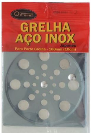BM27.Grelha Ralo Quadrada 10cm Inox - Overtime