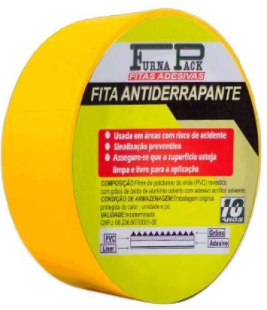 B22.Fita Adesiva Antiderrapante FurnaPack Amarela 48MMX30MTS