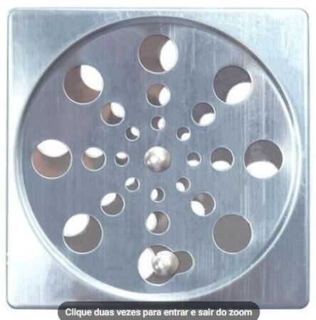 C02. Grelha Inox Quad Abre fecha 10CM -SE