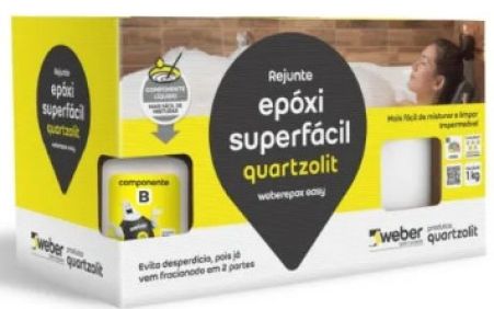 C22.rejunte epóxi quartzolit cinza platina 1kg 