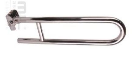 C07.Barra de apoio articulada 80cm - Aço Inox Polido