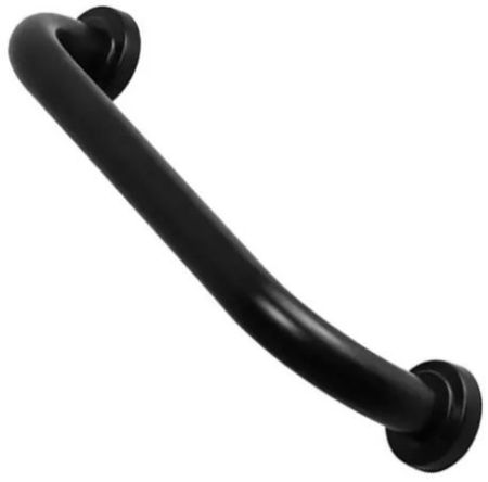 C12.Barra de Apoio 80cm Aço Preto Fosco