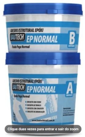 B13.Adesivo Estrutural Epoxi Fluido Bautech 1KG A+B -Venc.Diversos