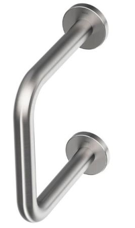 C07.Barra de apoio fixa em U 25 x 24 cm p/ Lavatorio -Aço Inox Escovado