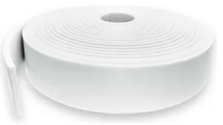 C-22 - Painel Ripado Moldura Flex 5cm X 1cm - 10 Metros -Cor Branca