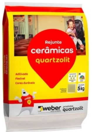 C22.Rejunte Cerâmico Cinza Platina 5 Kg Quartzolit