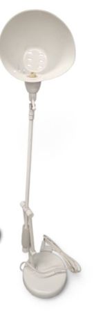 FB-17.Luminaria Branca Abajur Decorativa - M785  Medidas : 74CM BIVOLT  25W (Sem Lampada) - GOLDEN ART