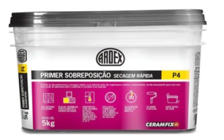 B13.Ardex Primer Sobreposição P4 - 5kg - Ceramfix 