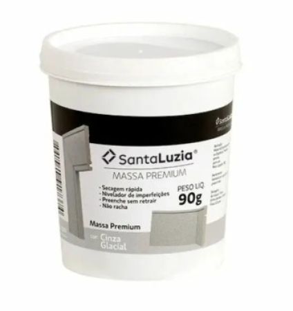 G-23 - Massa Flex Para Acabamento Cor Cinza Glacial 90g Santa Luzia VENC. 06/01/2028